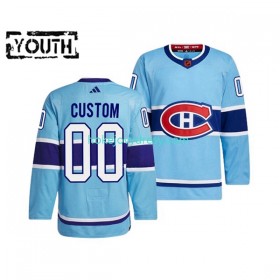 Dětské Hokejový Dres Montreal Canadiens Personalizované Adidas 2022-2023 Reverse Retro Modrý Authentic